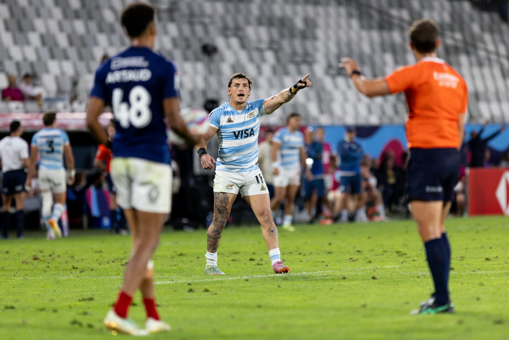 Los Pumas 7s perdieron ante Francia en Seven de Burdeos