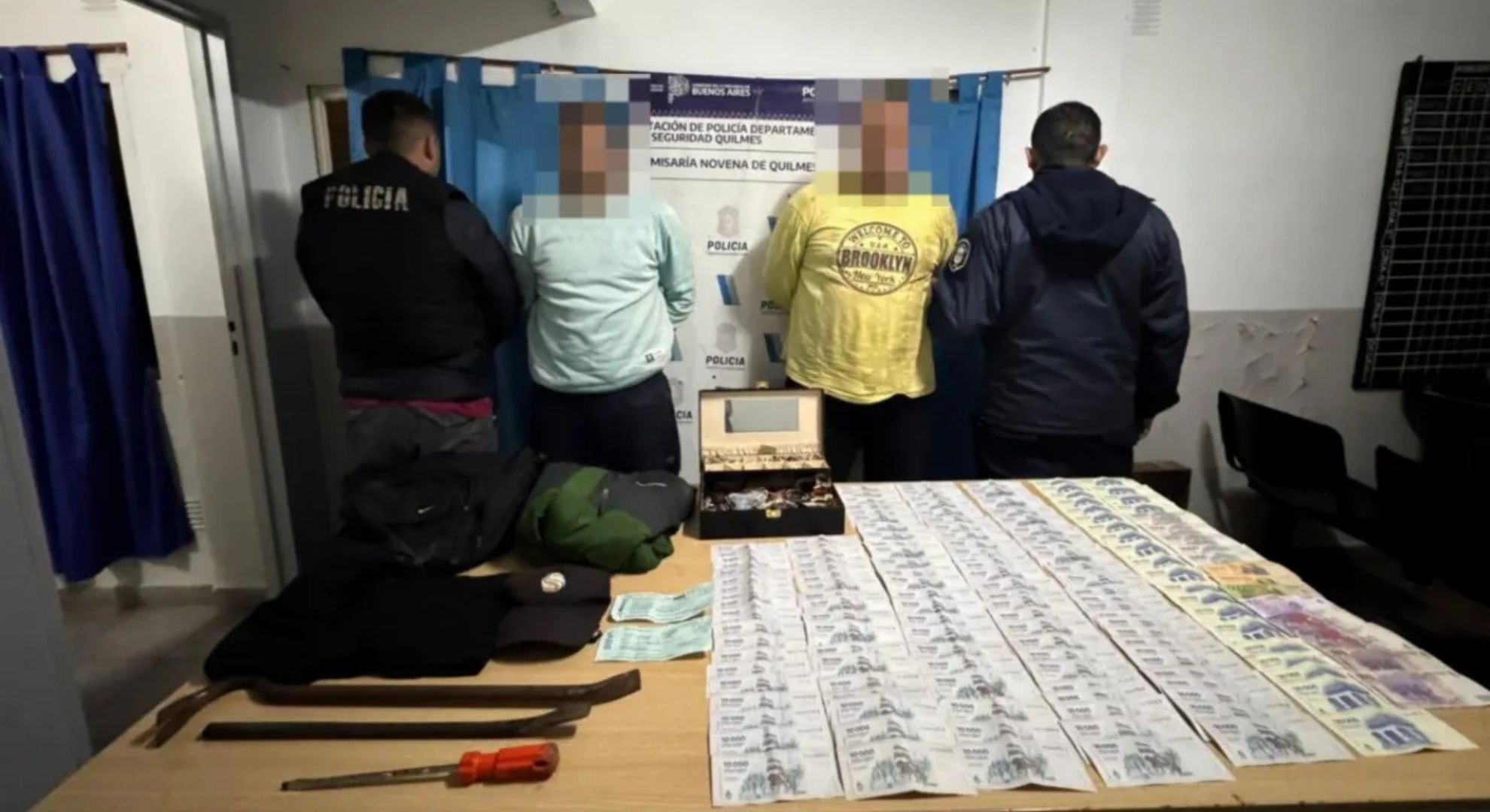 Desbaratan banda de entraderas en Quilmes tras persecución: detienen a dos y recuperan lo 