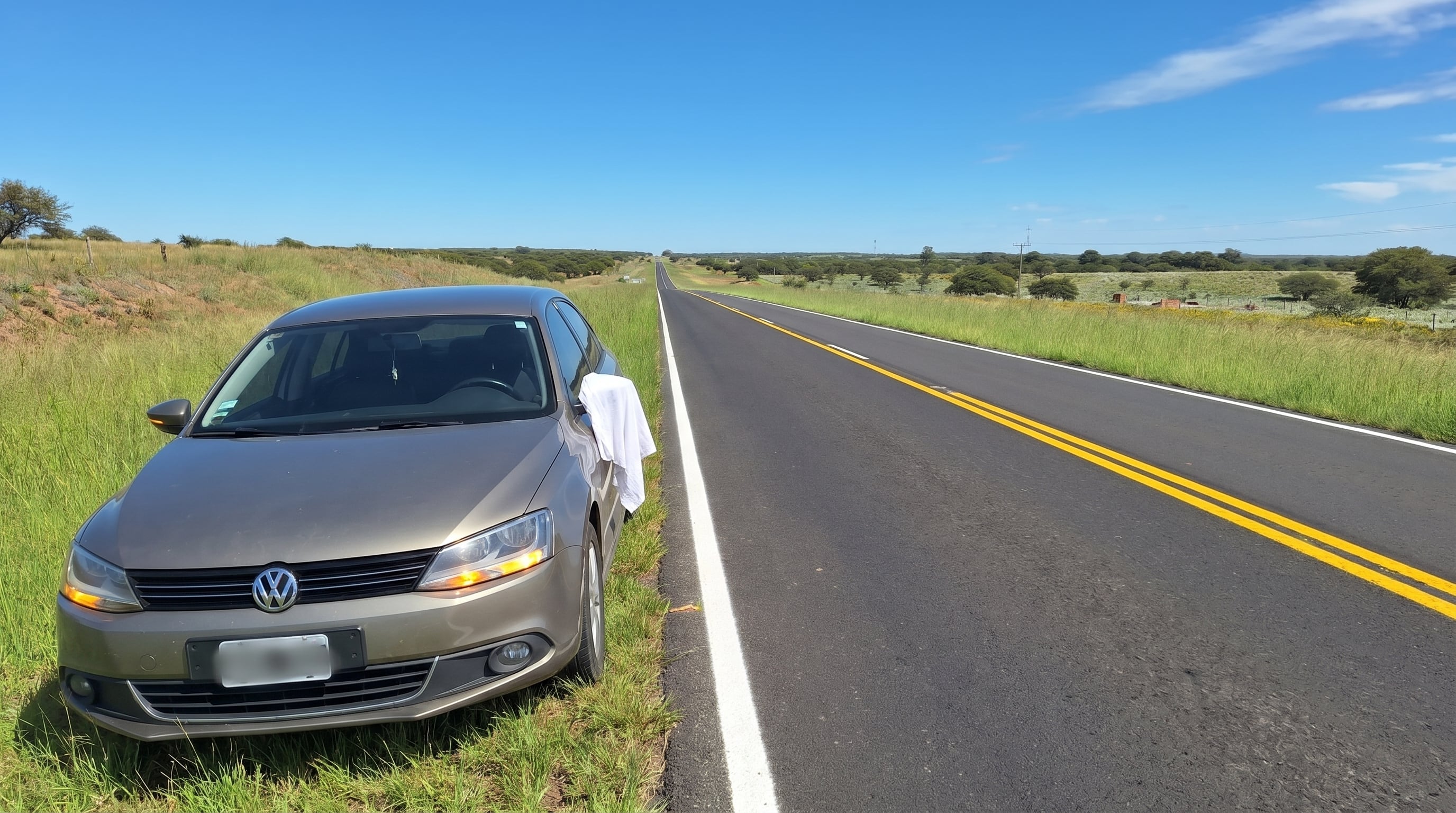 La tela blanca en el auto: el código vial no oficial que une conductores
