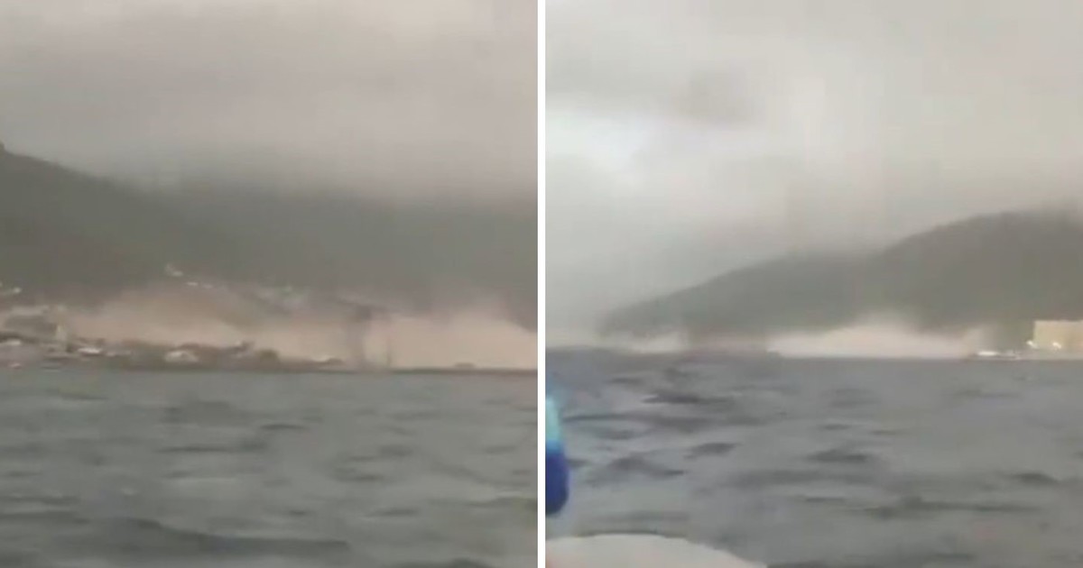 Terremoto en Venezuela: desde un bote captan el sismo y su impacto en La Guaira