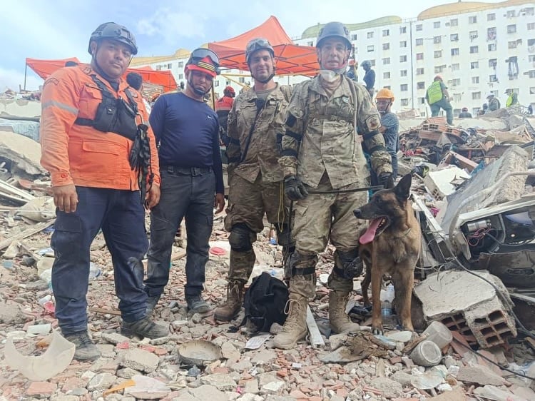 Bart, perro argentino, rescató niños en Venezuela tras terremotos