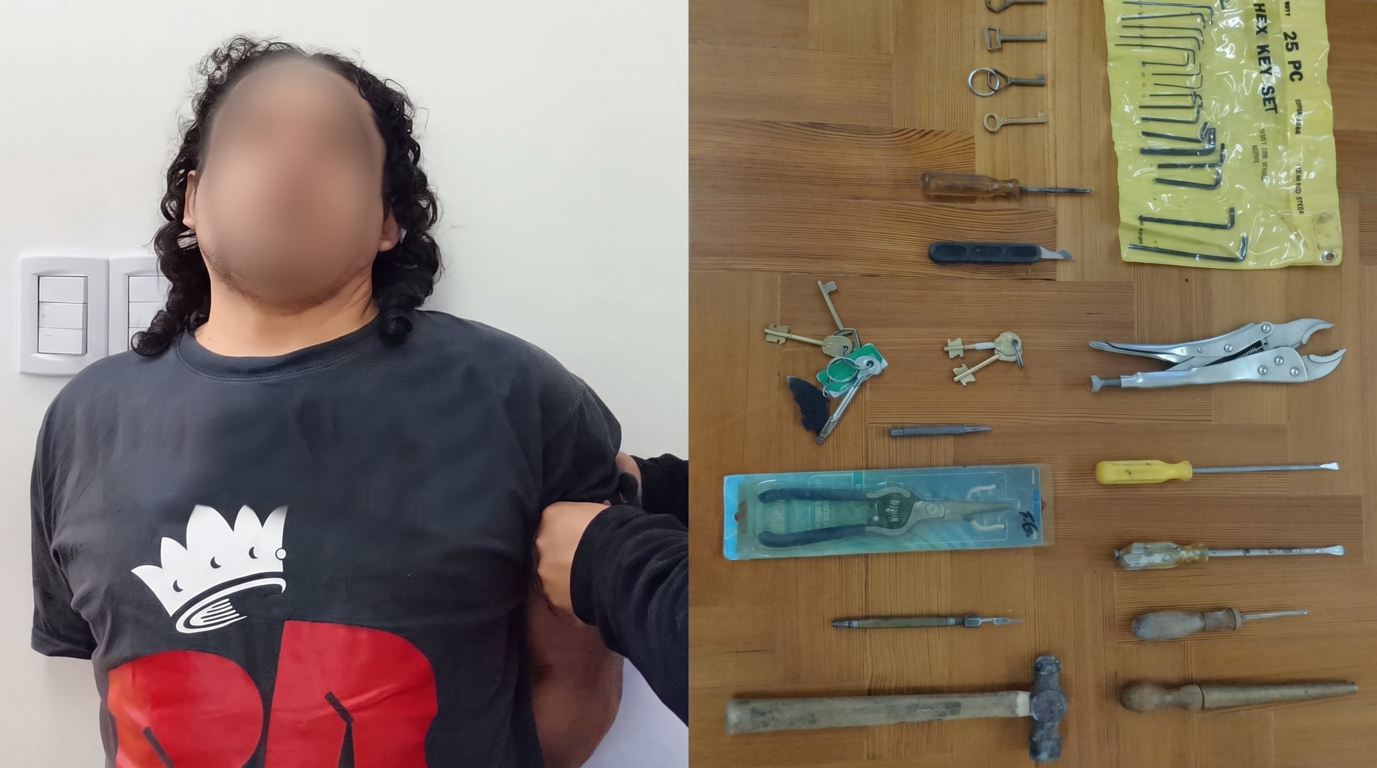 Policía detiene a ladrón en Mataderos, hallado en baño de depto