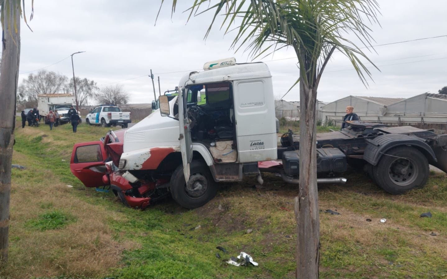 Choque fatal entre un camión y una camioneta en La Plata: murió una mujer y una menor resu