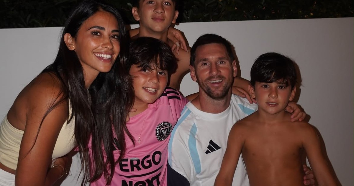 Messi se reencuentra con Antonela y sus hijos en Miami tras la clasificación