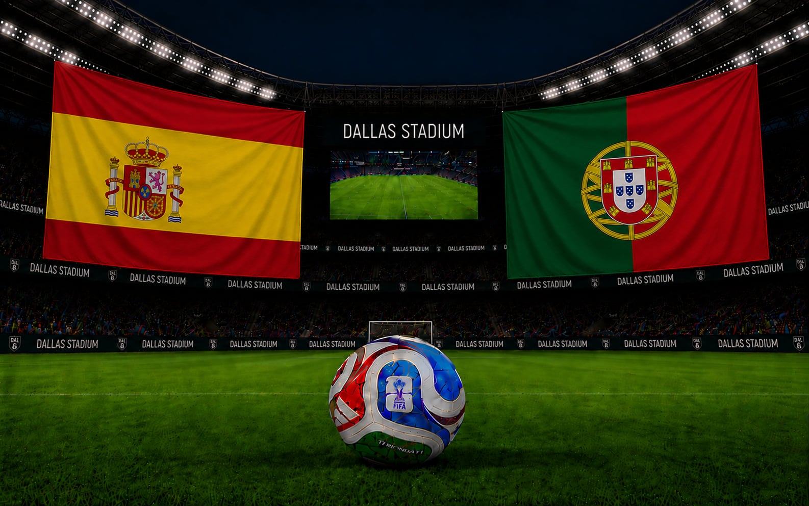 España y Portugal se enfrentan en el Mundial 2026 en el Dallas Stadium.