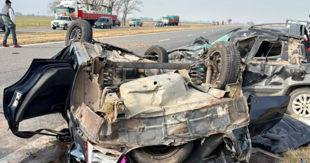 Tres muertos y dos heridos graves en choque múltiple sobre la Ruta 7 en San Andrés de Gile