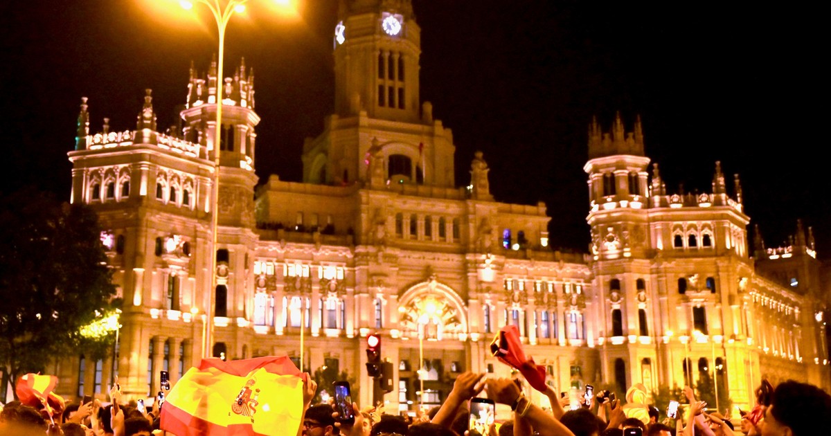 Madrid celebra el pase de España a la final