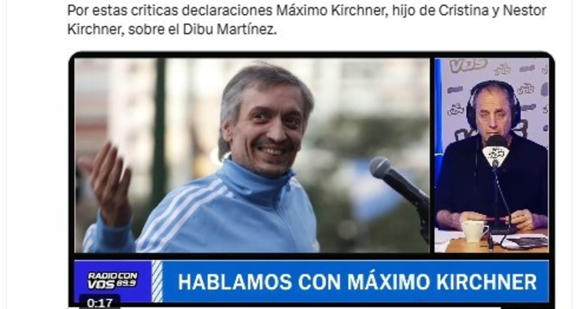 Trolls difunden fake news sobre Máximo Kirchner y Dibu Martínez en redes sociales