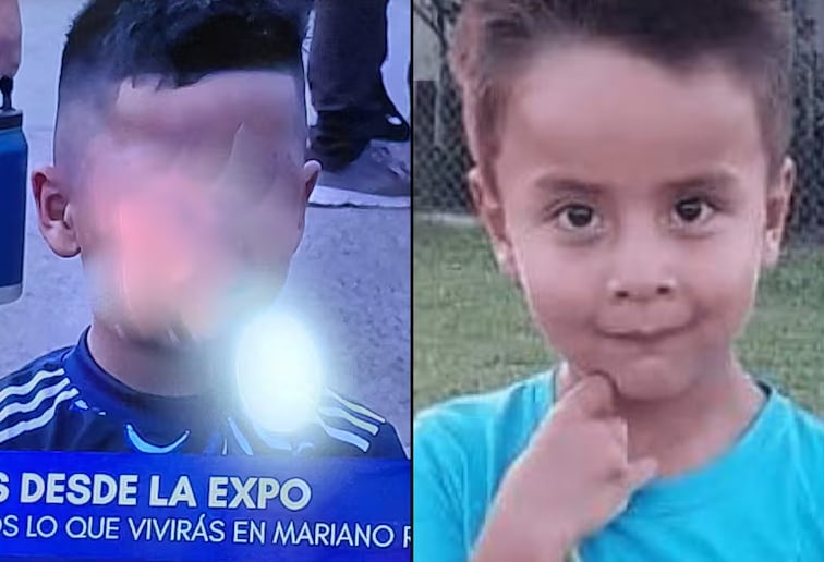 Un menor paraguayo aparece en televisión con camiseta argentina.