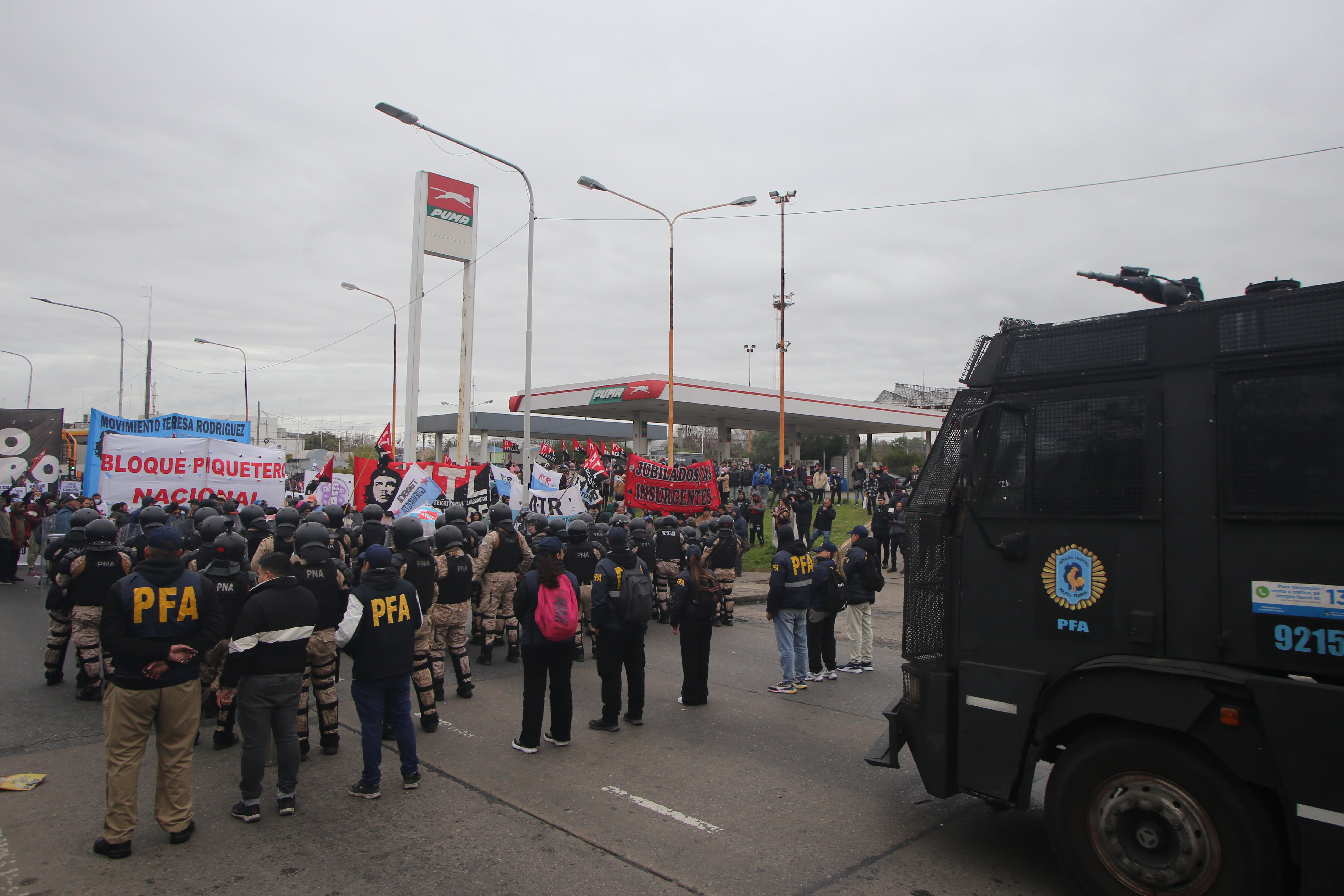 Protestas de la CGT en Avellaneda: incidentes y movilización al Congreso