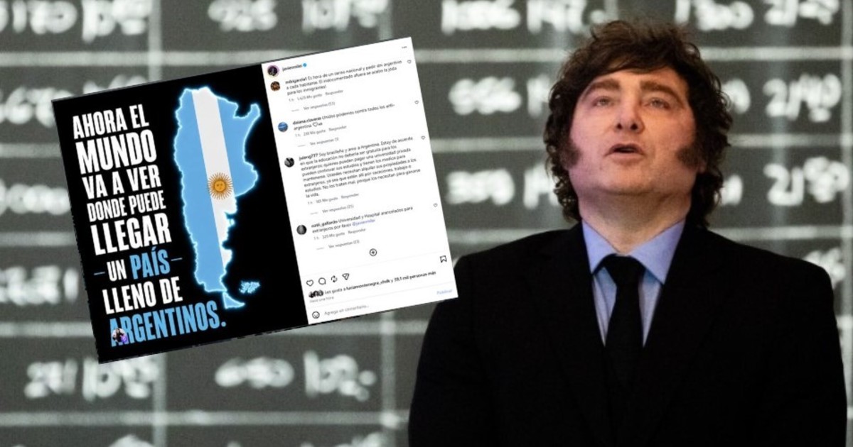 Milei desmiente críticas a la Argentina: "Un país lleno de argentinos