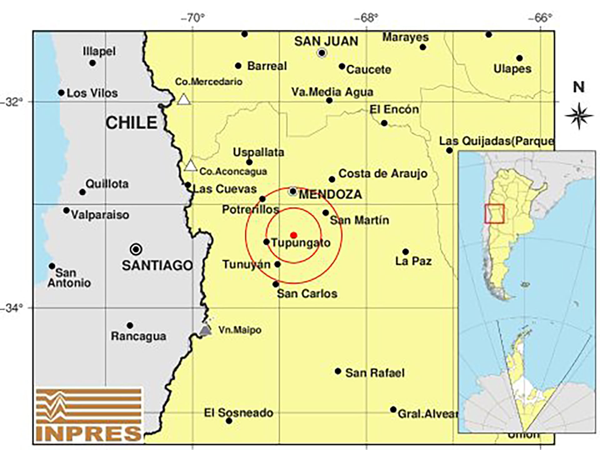 Mendoza sufre dos temblores en menos de cinco horas