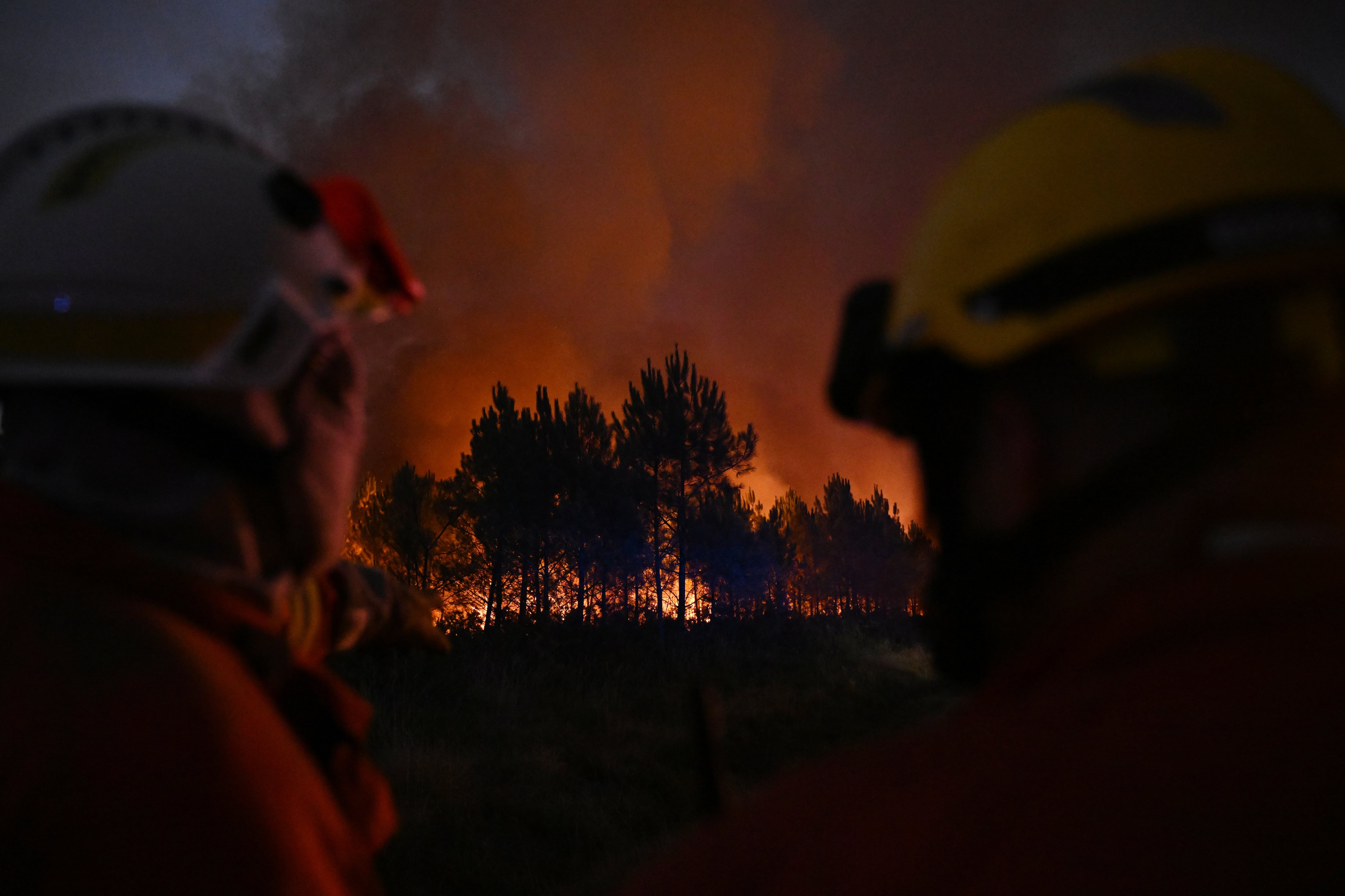 Francia lucha contra incendios forestales y calor extremo