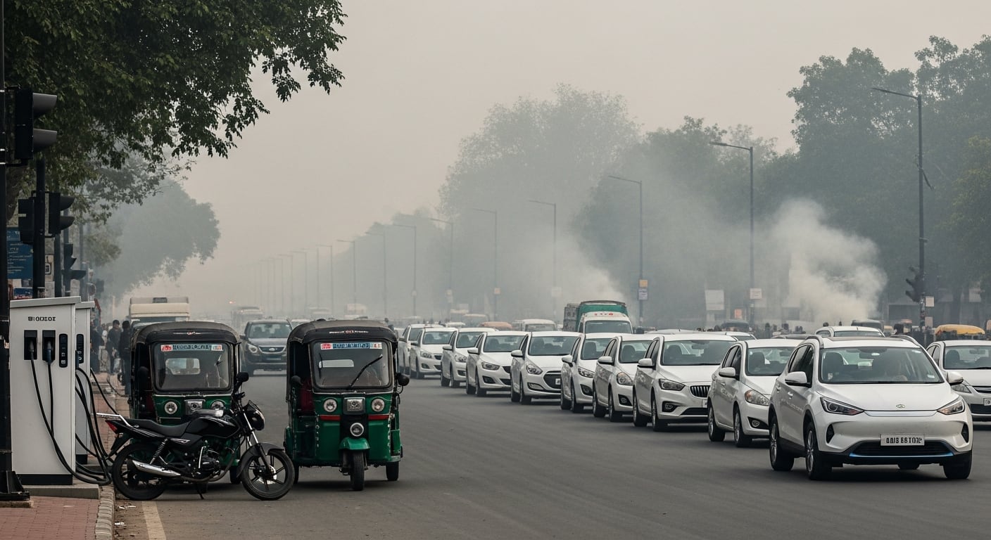 Delhi impulsa la descontaminación con vehículos eléctricos obligatorios