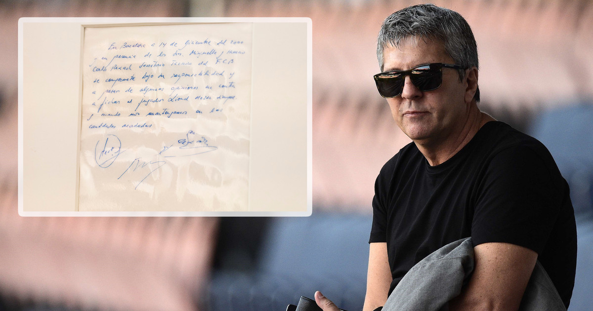 Jorge Messi suscribe primer contrato de Leo en Barcelona en 2000