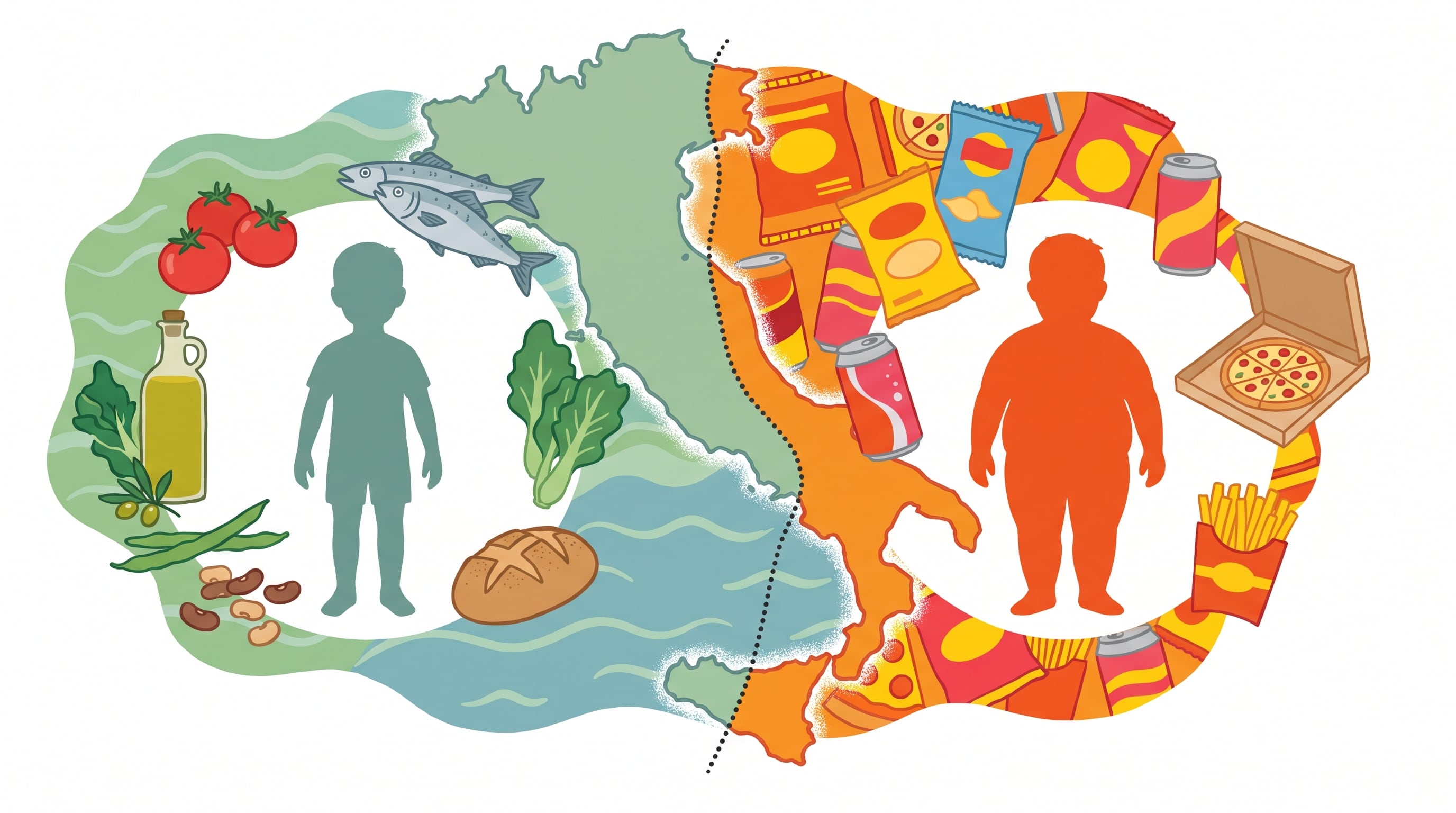 Italia: obesidad infantil aumenta pese a dieta mediterránea