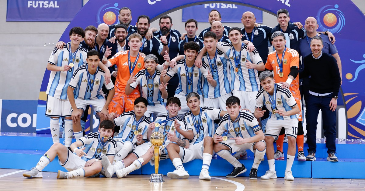 Argentina gana su tercer Sudamericano Sub-17 de futsal consecutivo, venciendo a Brasil 2-1