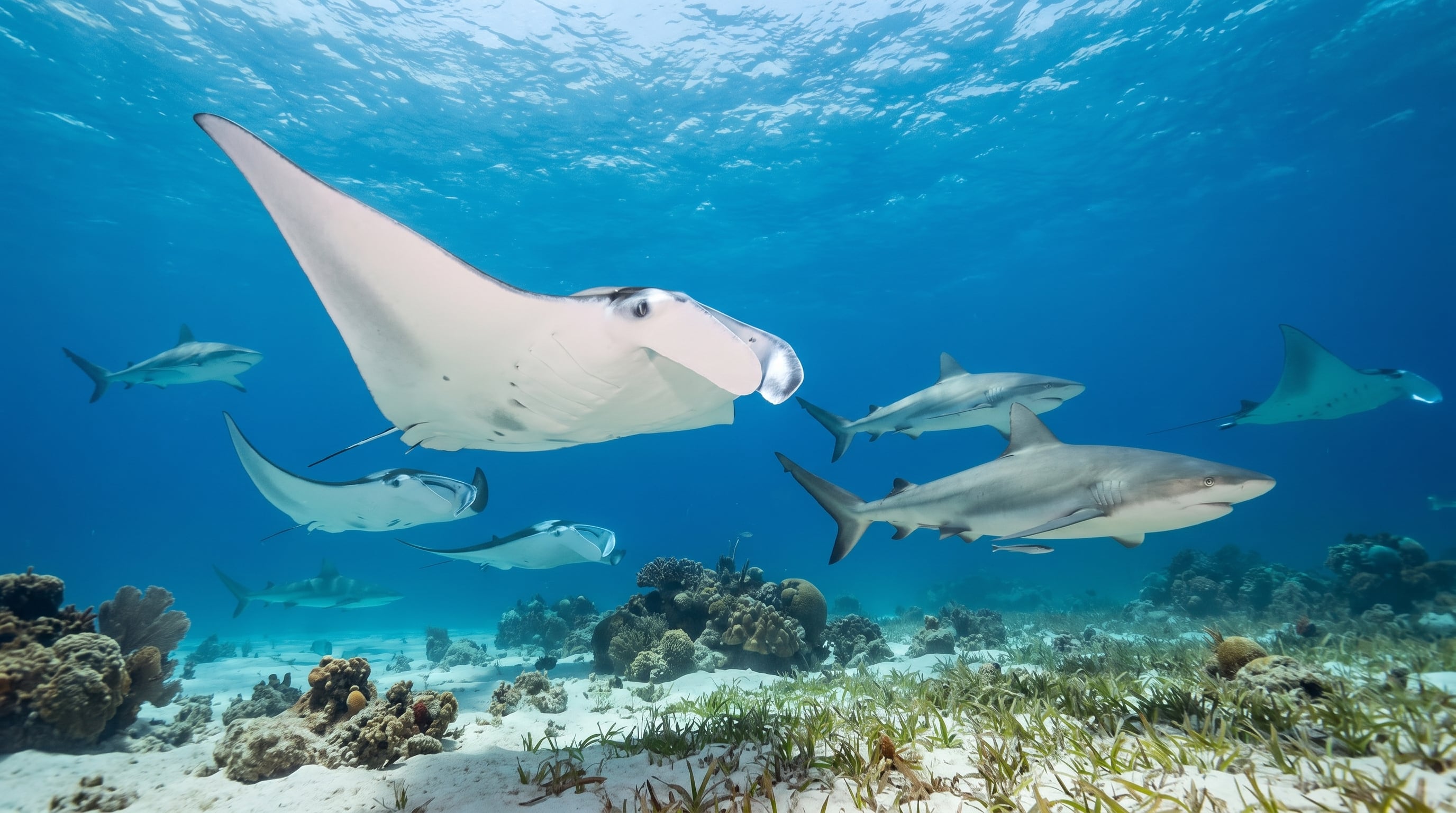 Tiburones y rayas no están protegidos en áreas marinas clave