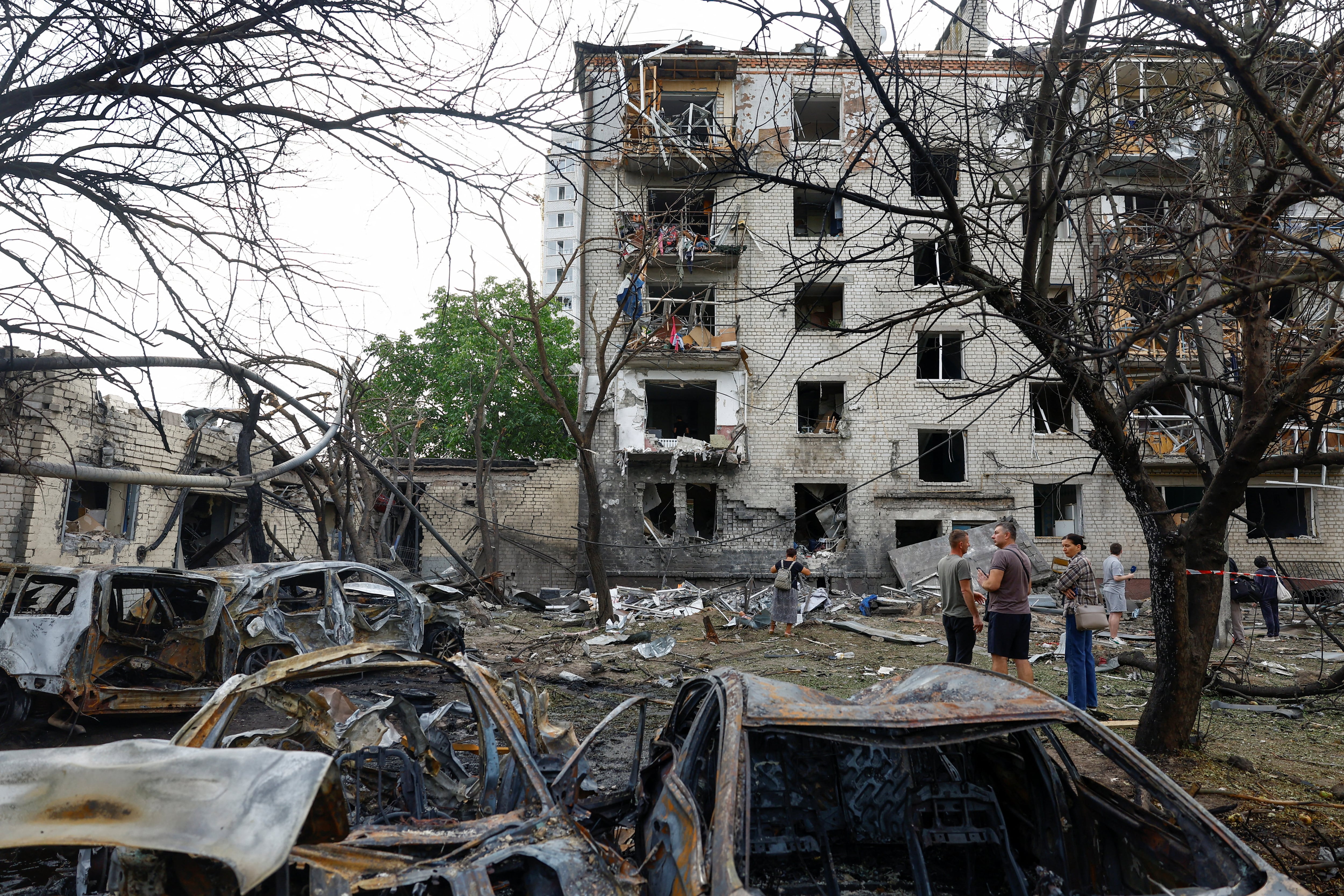 Rusia atacó Kiev con misiles y drones: nueve muertos