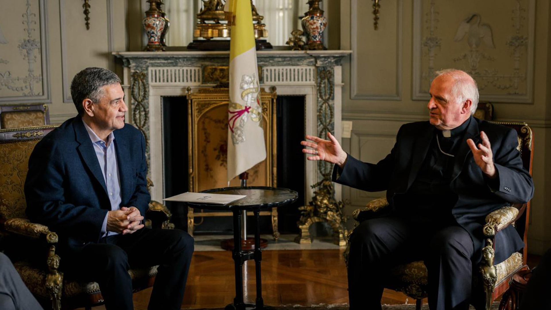 Jorge Macri recibió al nuncio apostólico para coordinar la visita del papa León XIV
