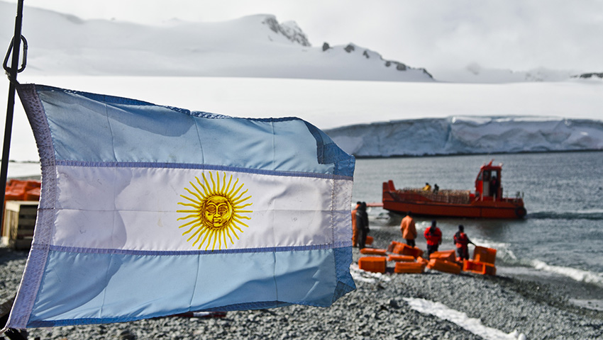 Frente antártico afecta a Argentina