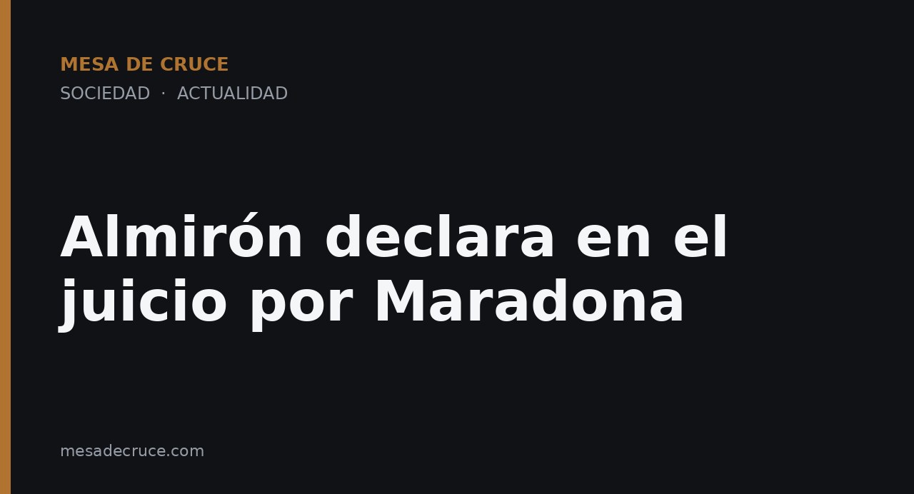 Almirón declara en el juicio por Maradona
