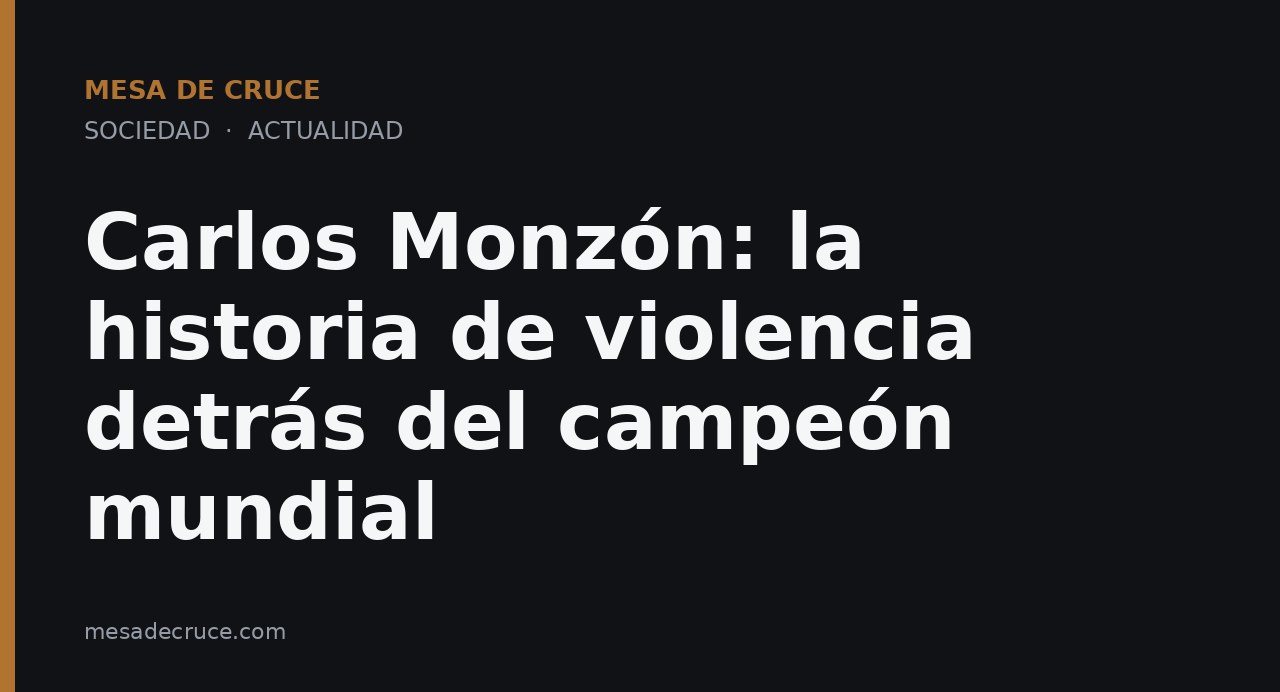 Carlos Monzón: la historia de violencia detrás del campeón mundial