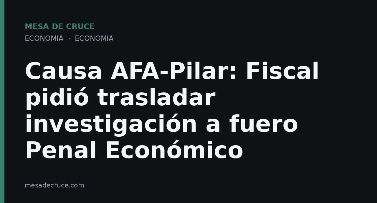 Causa AFA-Pilar: Fiscal pidió trasladar investigación a fuero Penal Económico