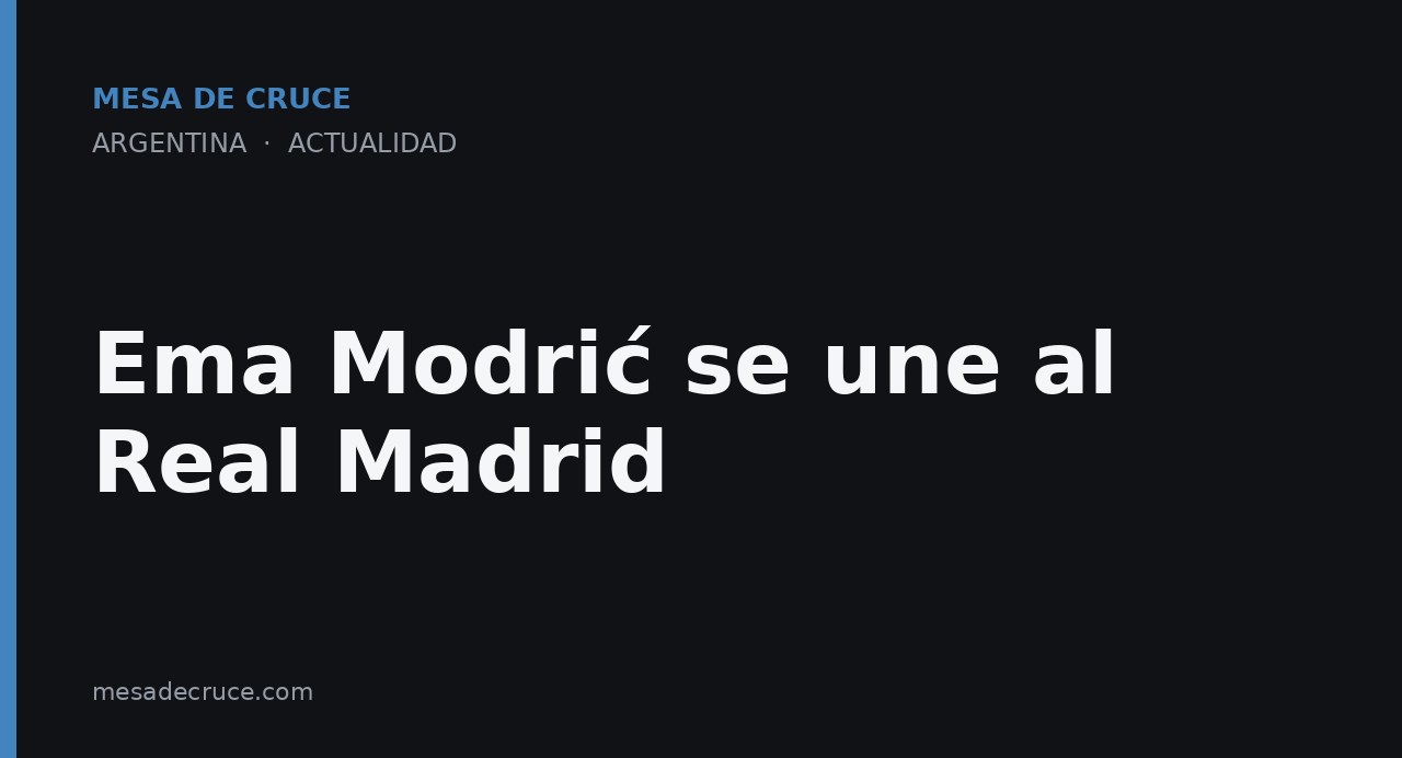 Ema Modrić se une al Real Madrid