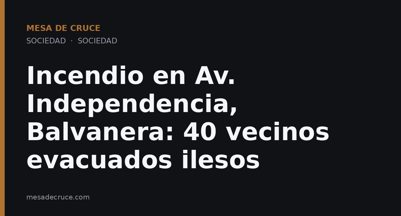 Incendio en Av. Independencia, Balvanera: 40 vecinos evacuados ilesos
