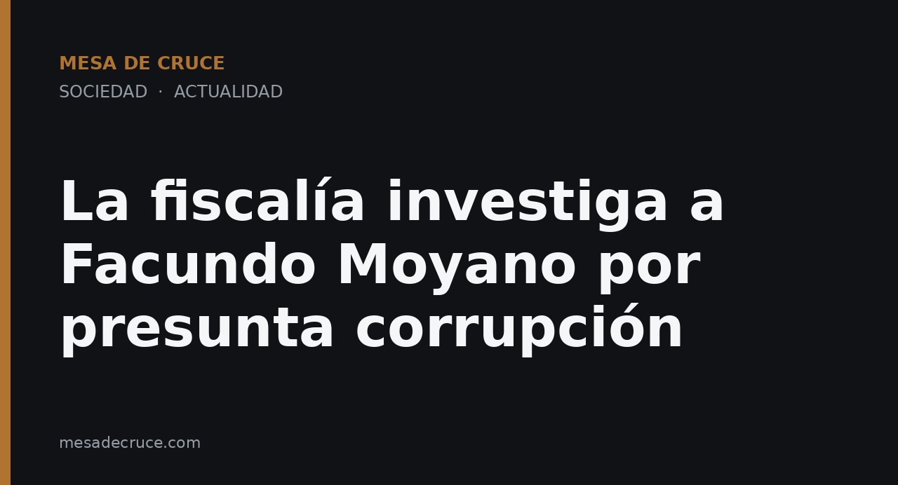 La fiscalía investiga a Facundo Moyano por presunta corrupción