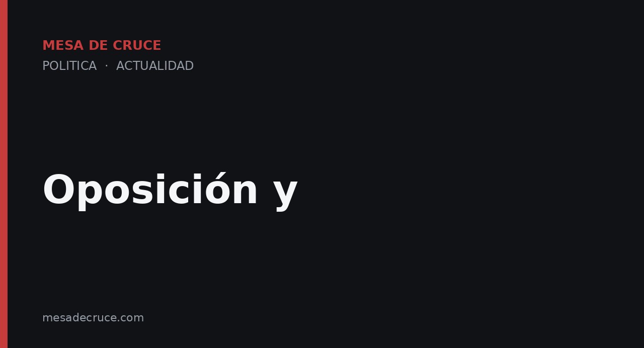 Oposición y