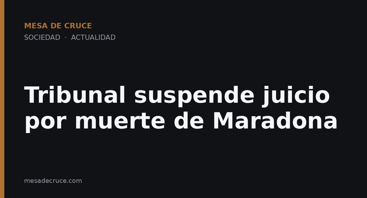 Tribunal suspende juicio por muerte de Maradona