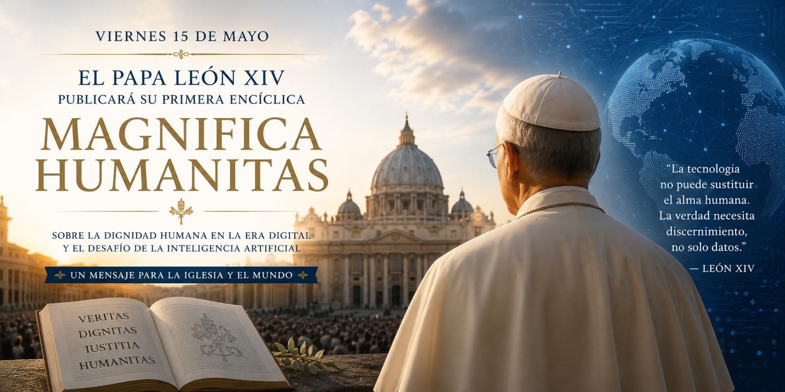 Vaticano: León XIV lanza encíclica sobre IA y dignidad humana